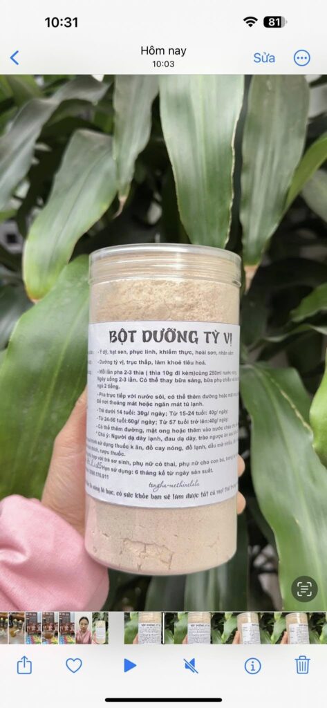 Bột Dưỡng Tỳ Vị – Tonghavn